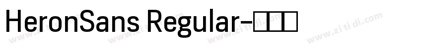 HeronSans Regular字体转换